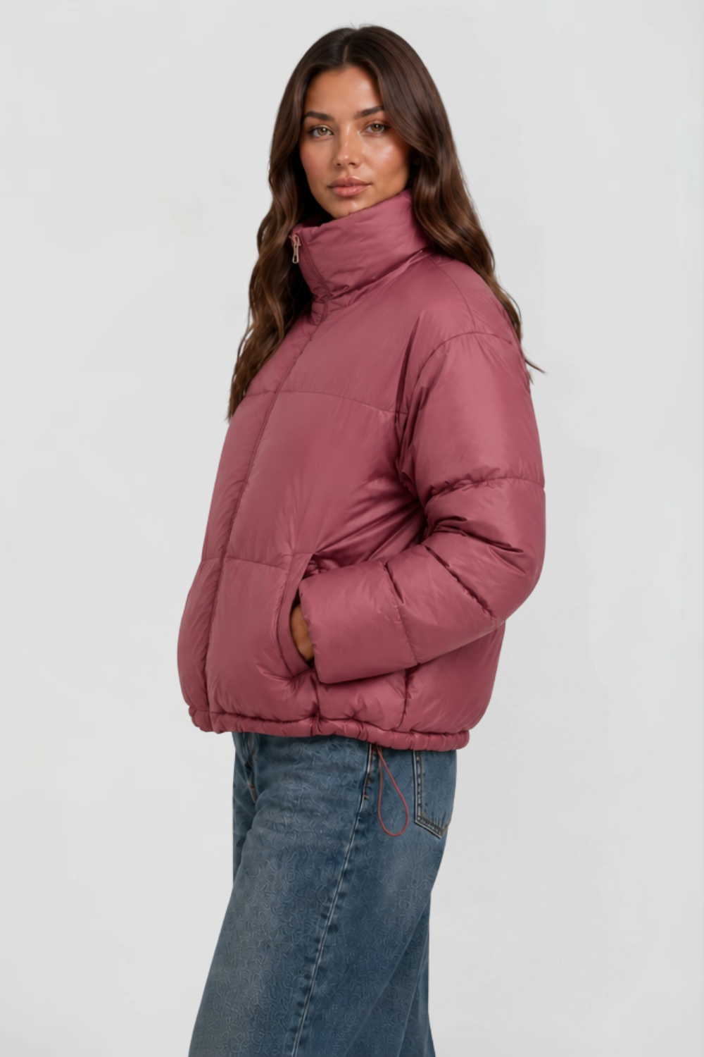 Cropped Padded Puffer Jacket