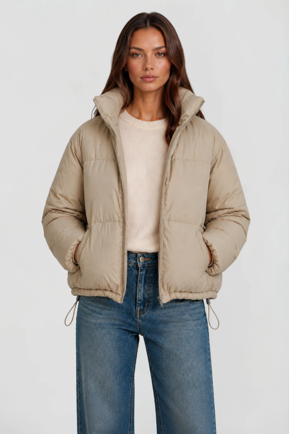 Cropped Padded Puffer Jacket
