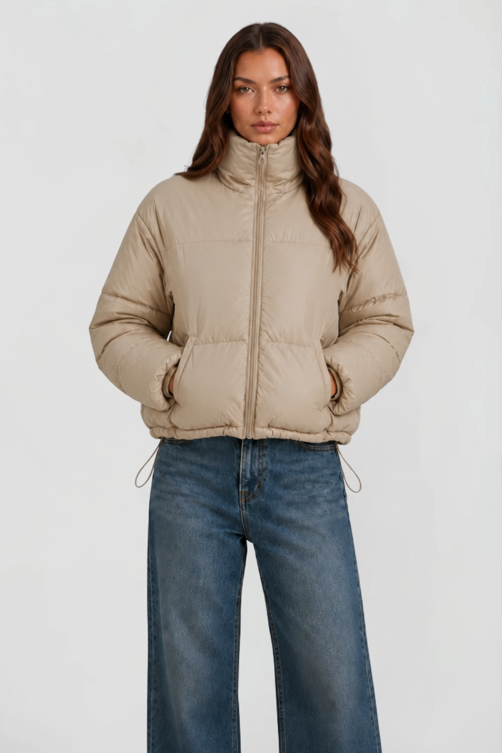Cropped Padded Puffer Jacket
