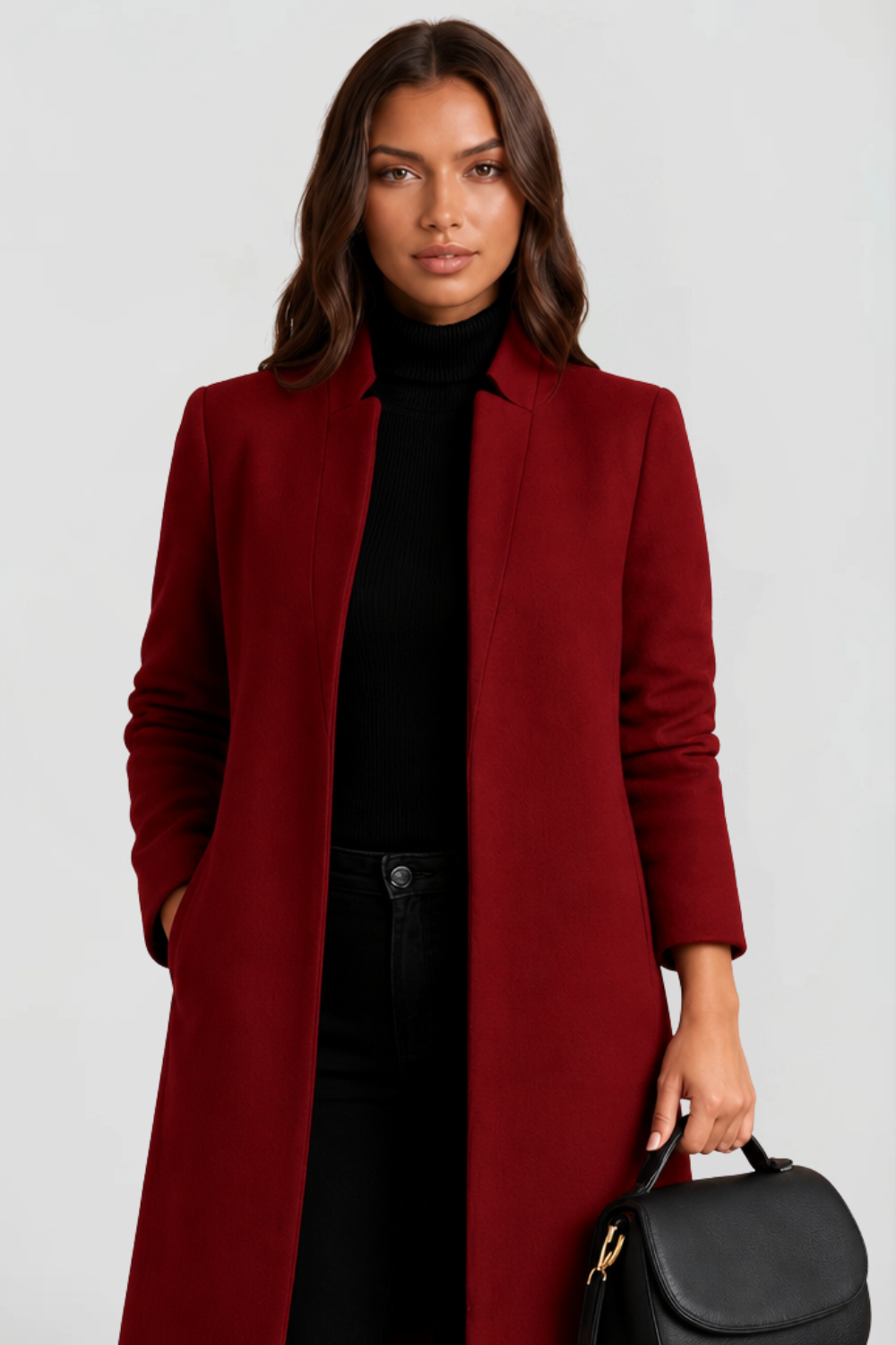 Tailored Longline Wool Coat
