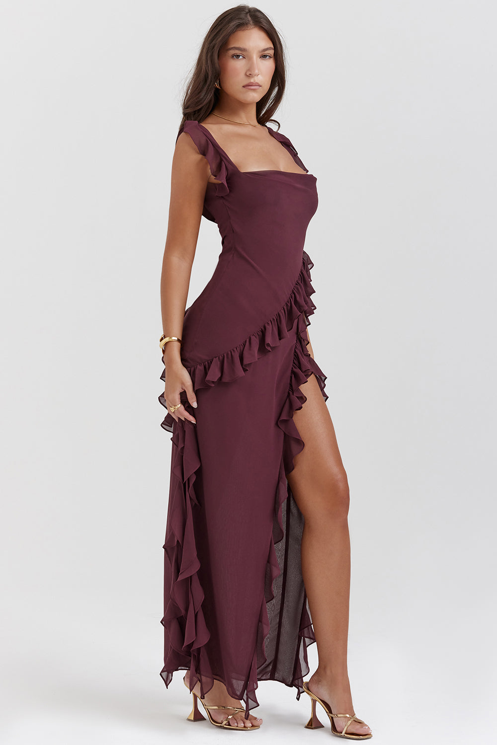 Addie Maxi Ruffle Dress