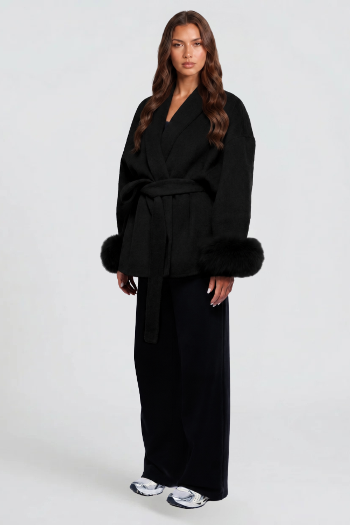 Relaxed Belted Wool Coat