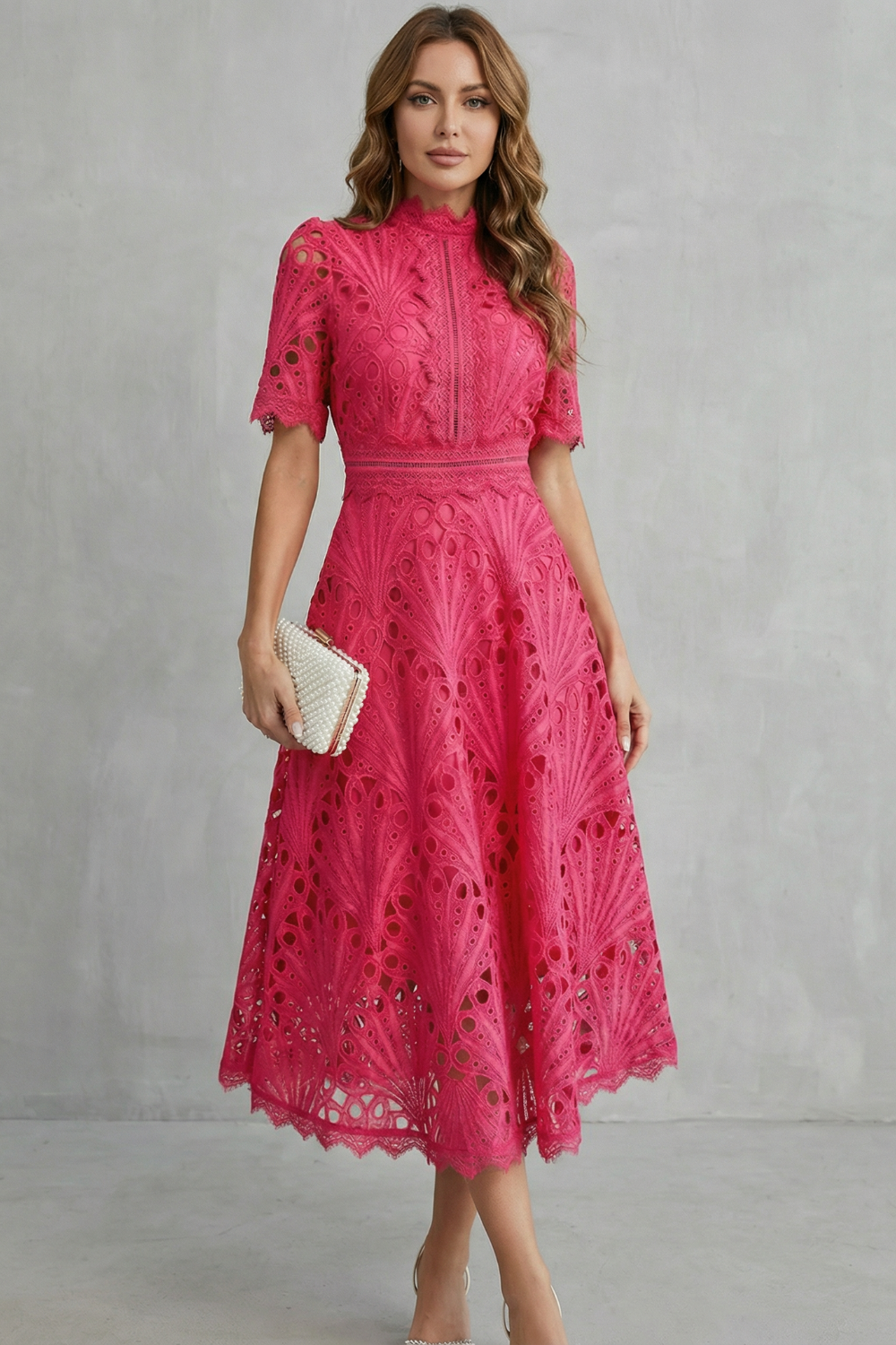 Charlisse –  High-neck midi dress