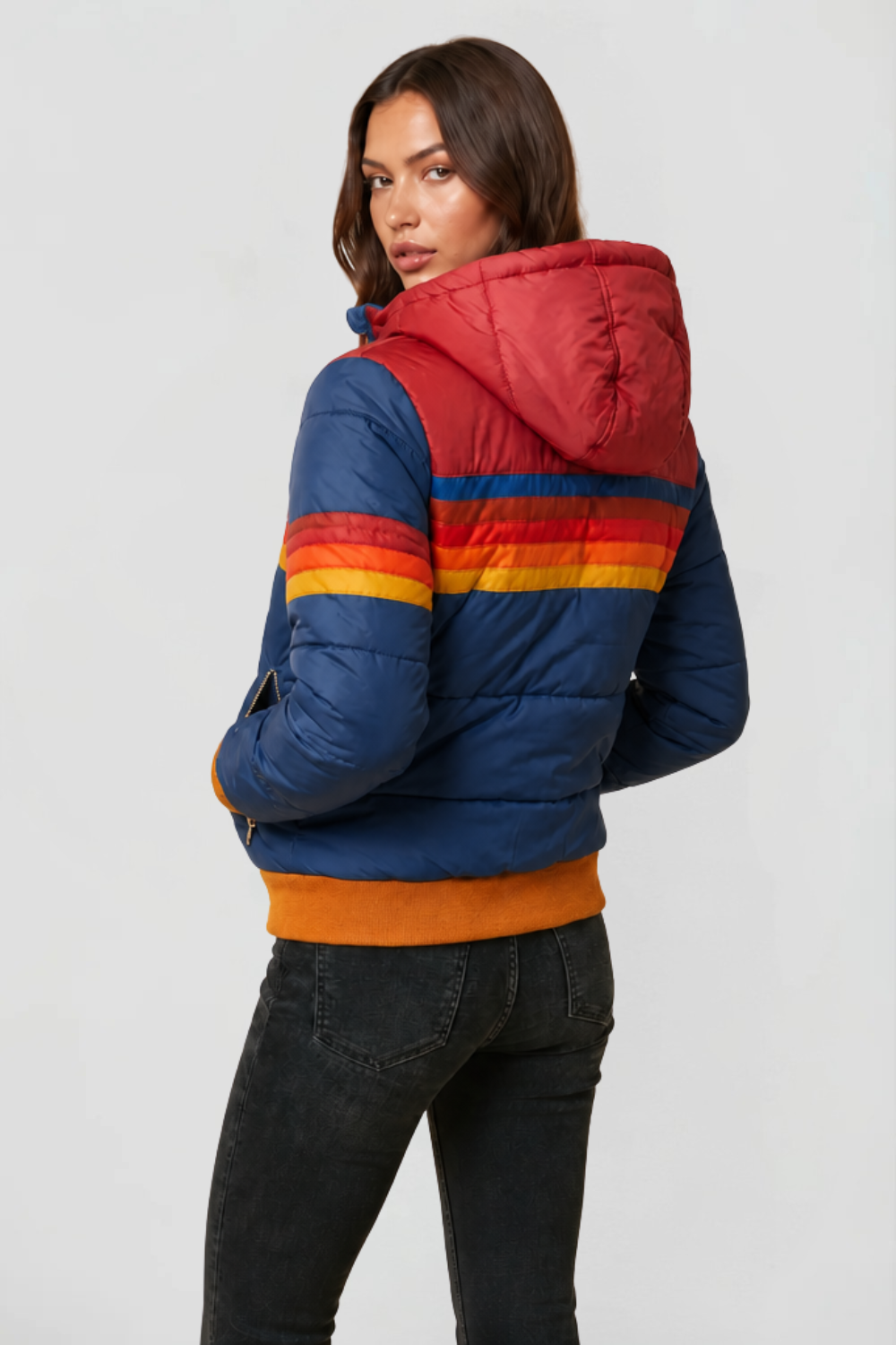 Hooded Retro Puffer Coat