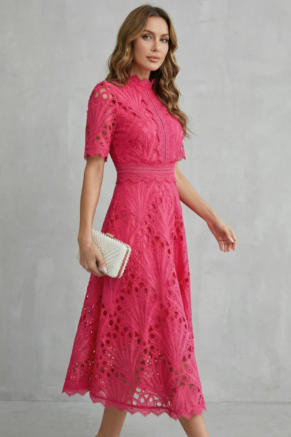 Charlisse –  High-neck midi dress