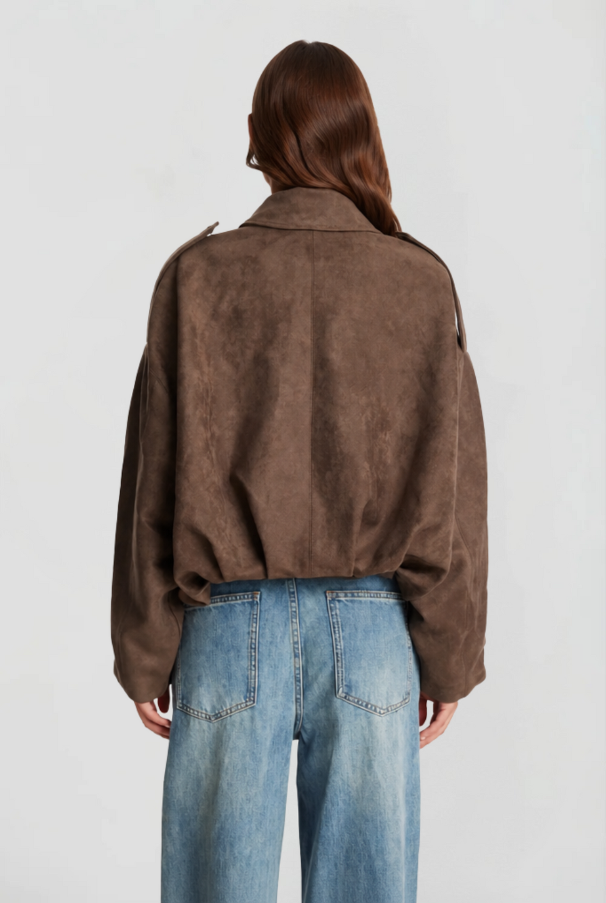 Oversized Suede Jacket