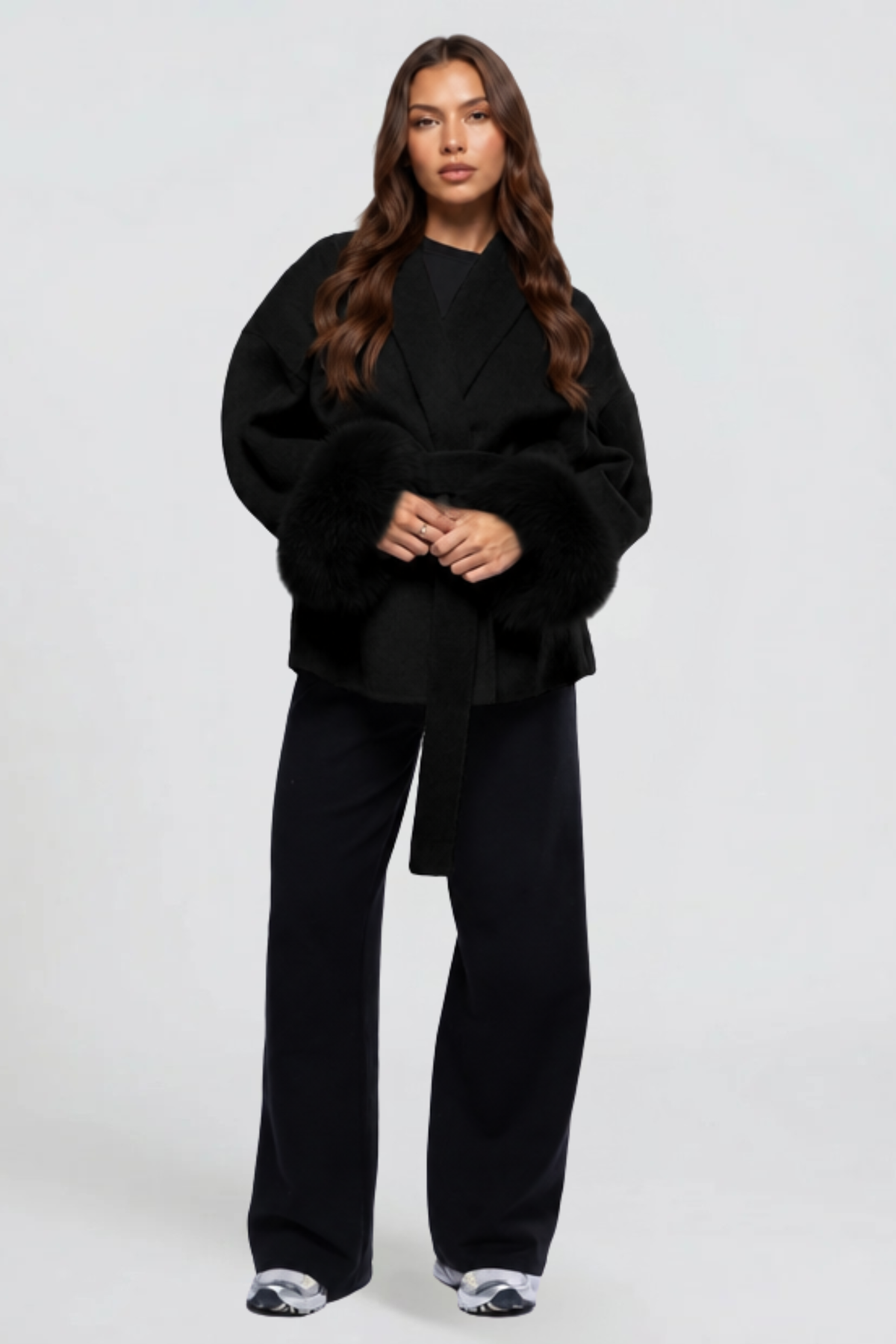 Relaxed Belted Wool Coat
