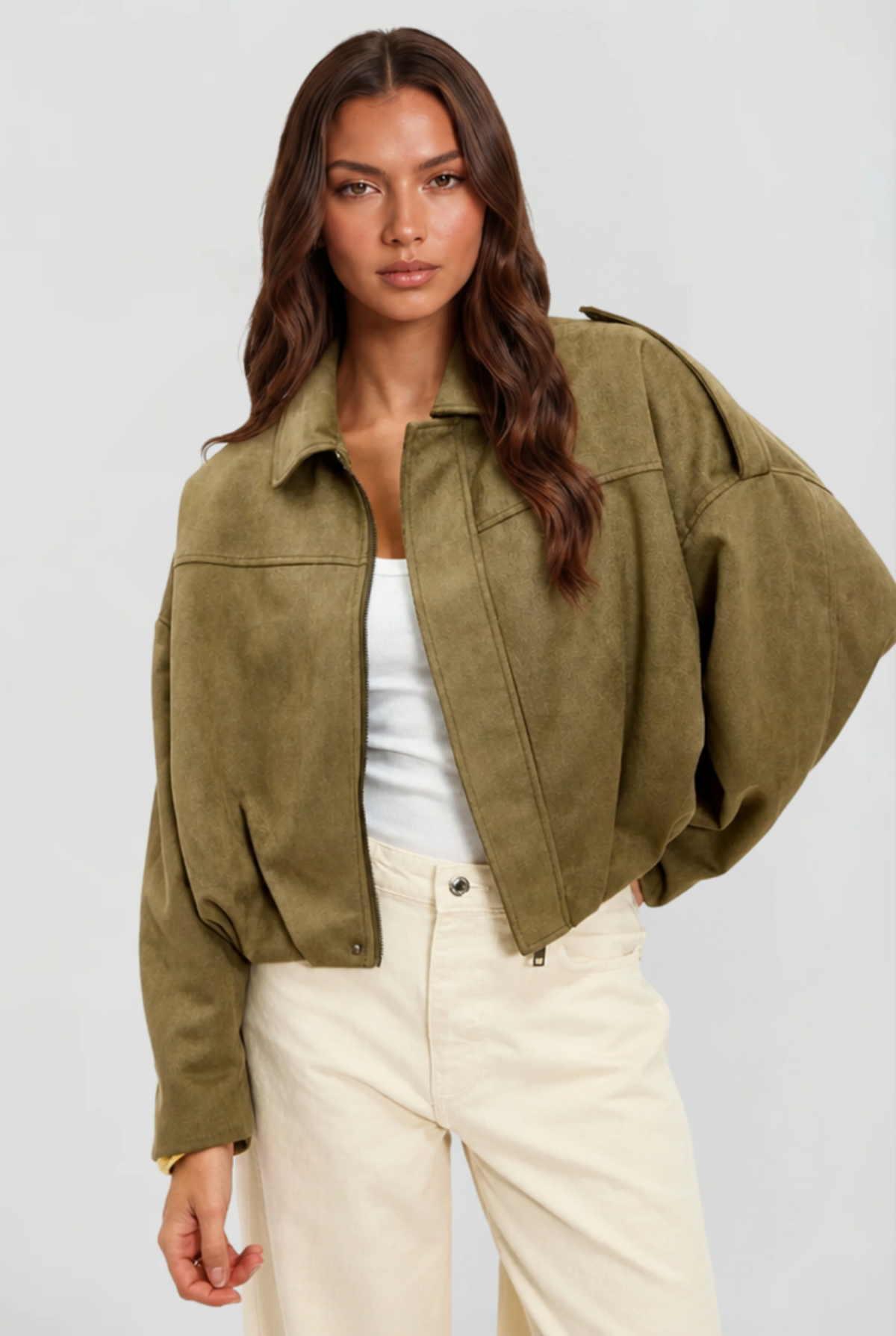 Oversized Suede Jacket