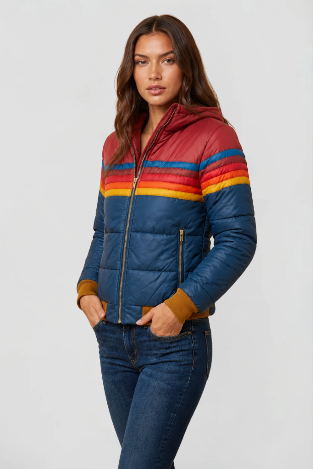 Hooded Retro Puffer Coat