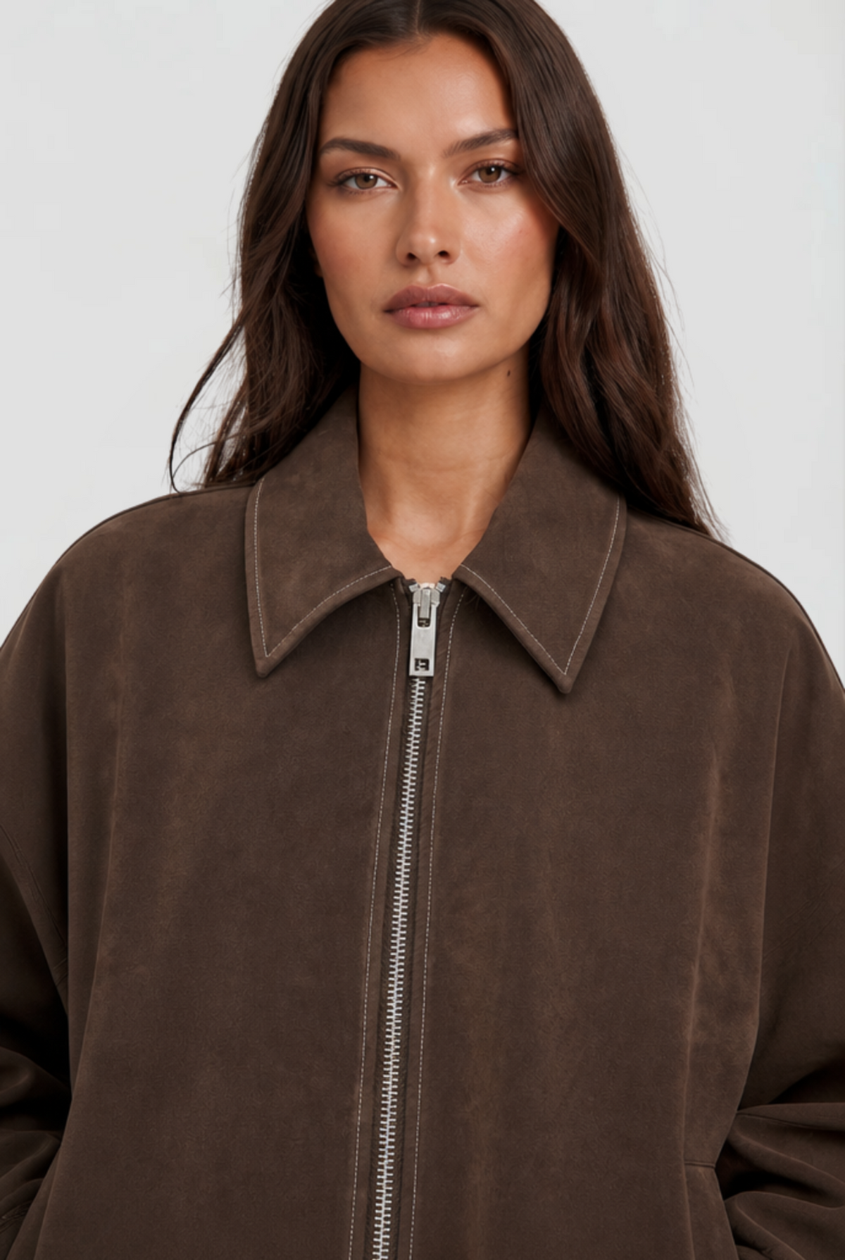 Cropped Suede Jacket