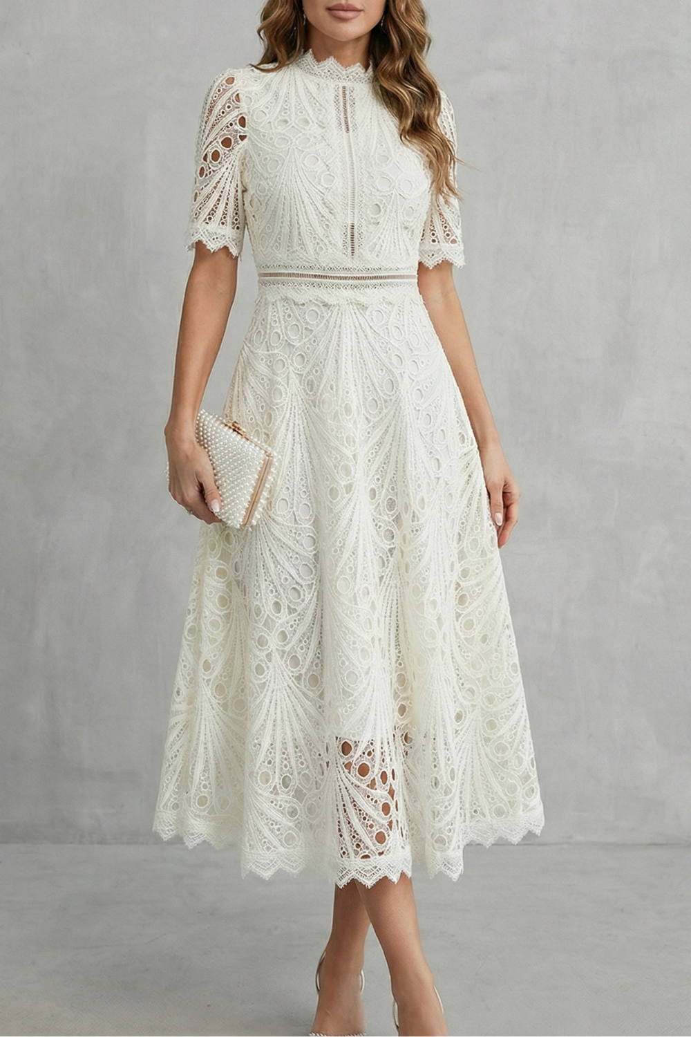Charlisse –  High-neck midi dress