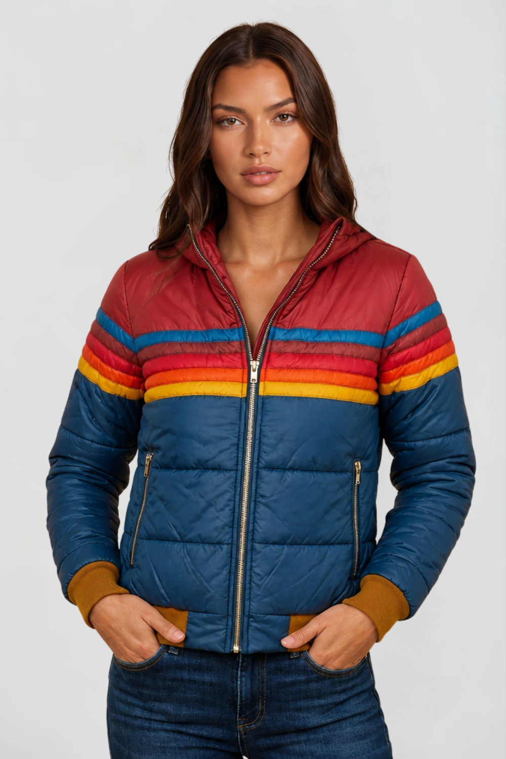 Hooded Retro Puffer Coat