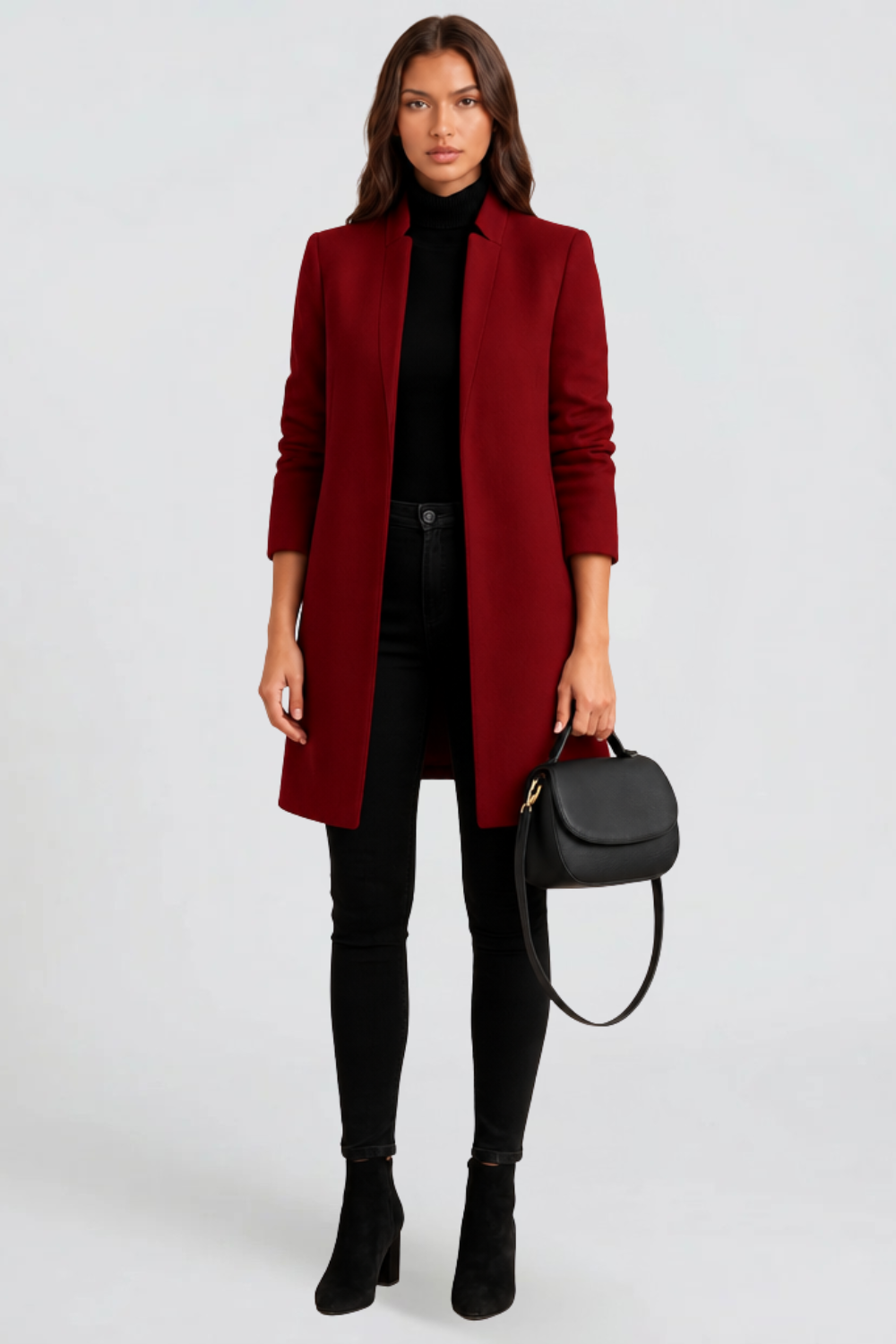 Tailored Longline Wool Coat