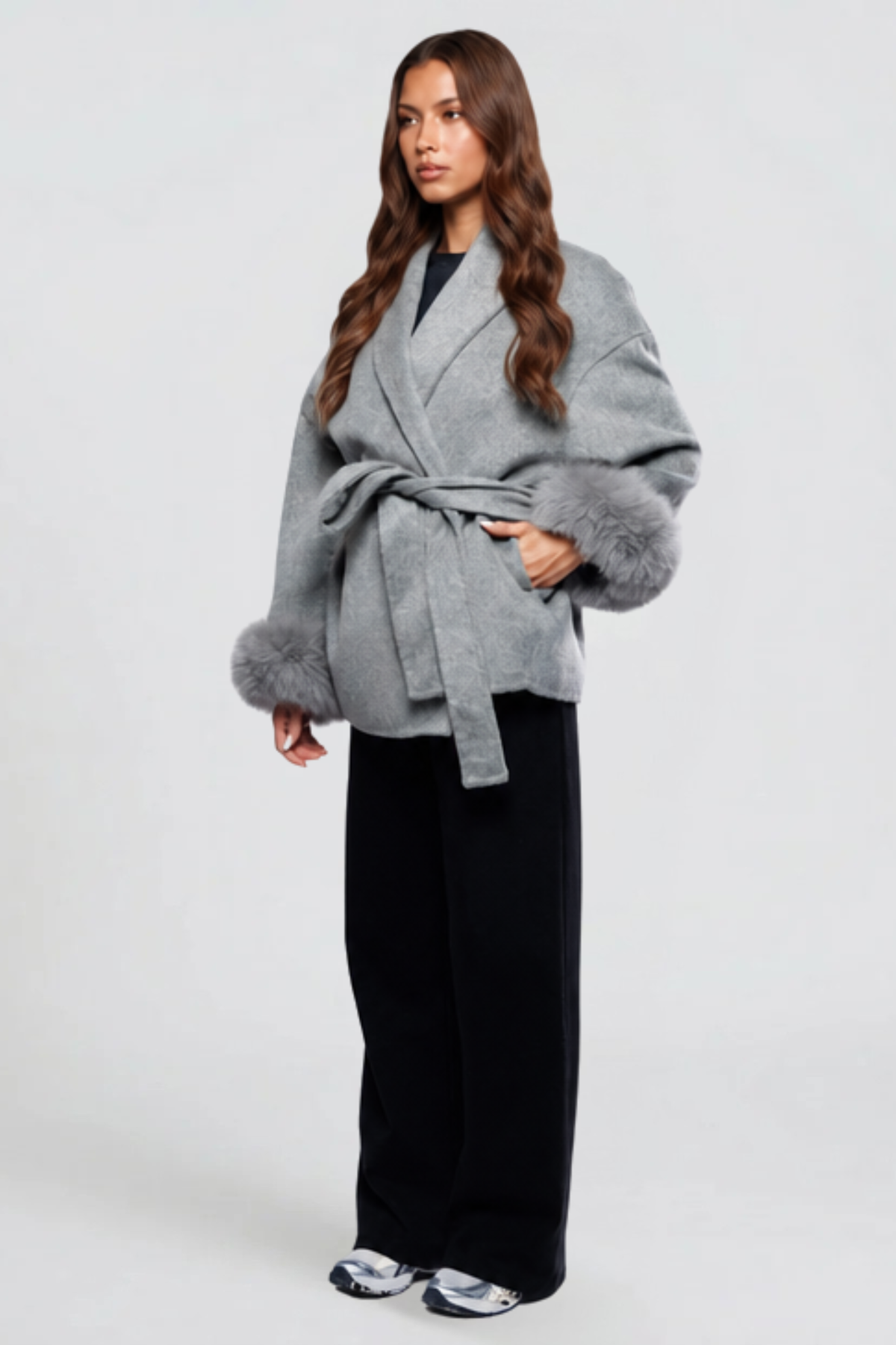 Relaxed Belted Wool Coat