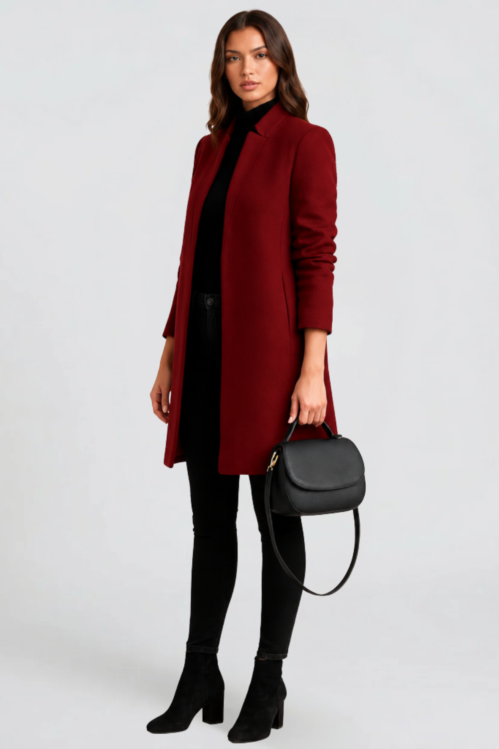 Tailored Longline Wool Coat