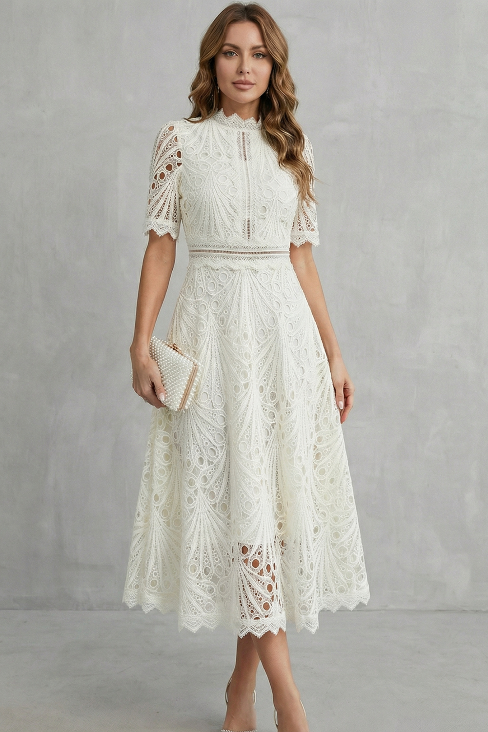 Charlisse –  High-neck midi dress