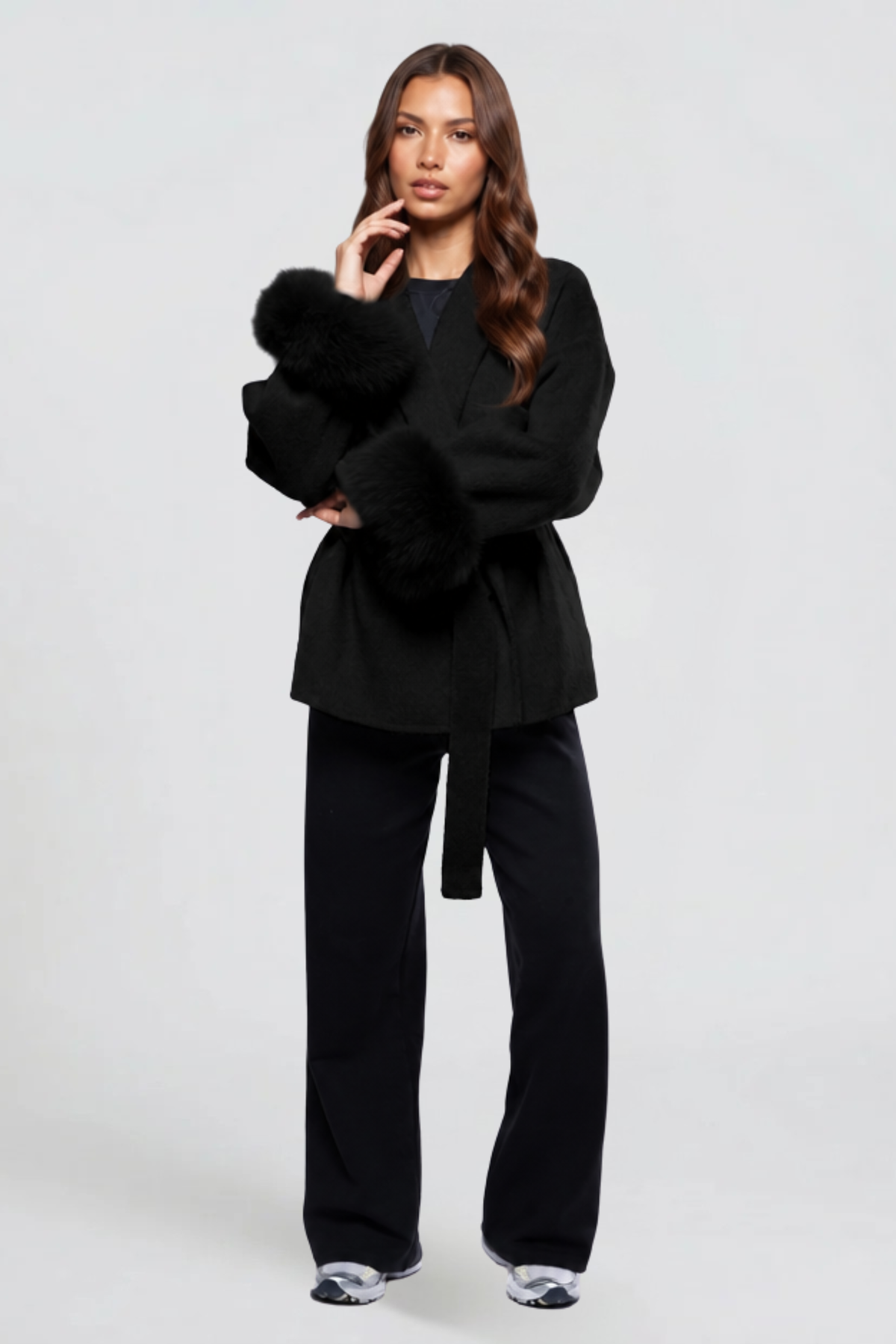 Relaxed Belted Wool Coat
