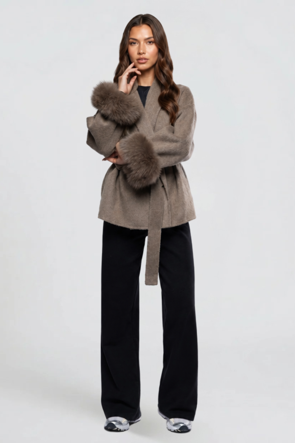 Relaxed Belted Wool Coat