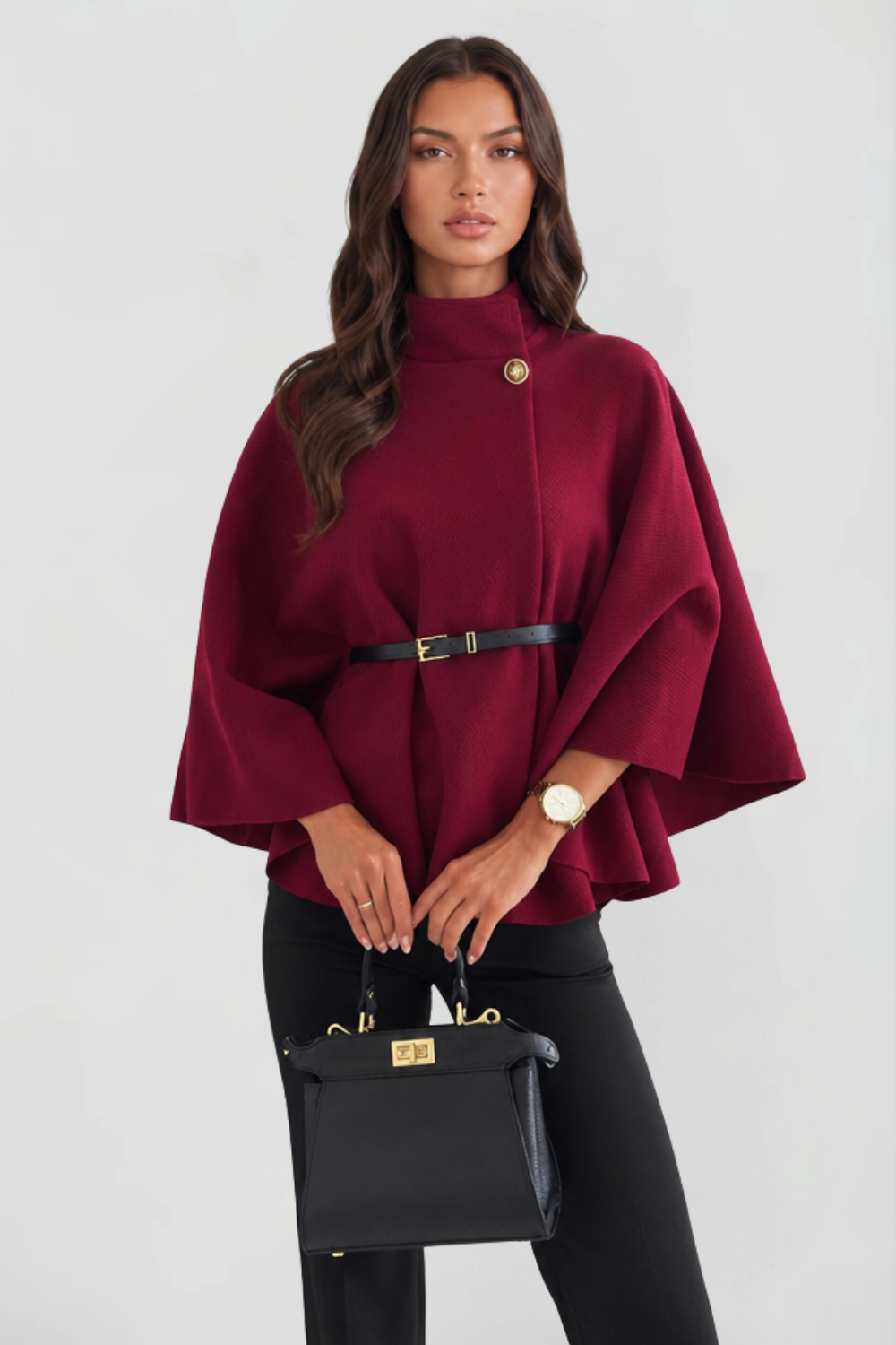 Belted Oversized Wool Coat