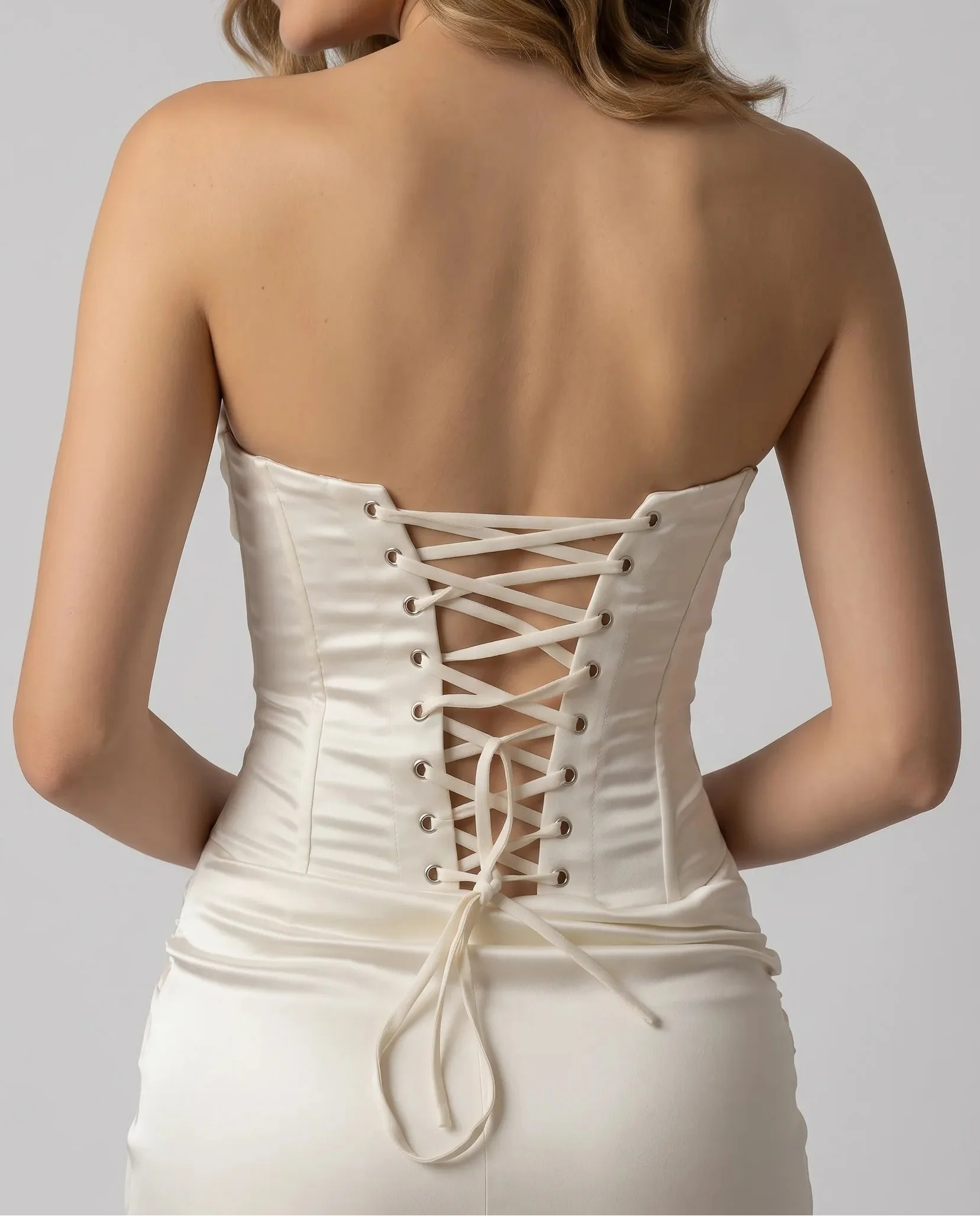 Aurelia Corset Slit Gown
