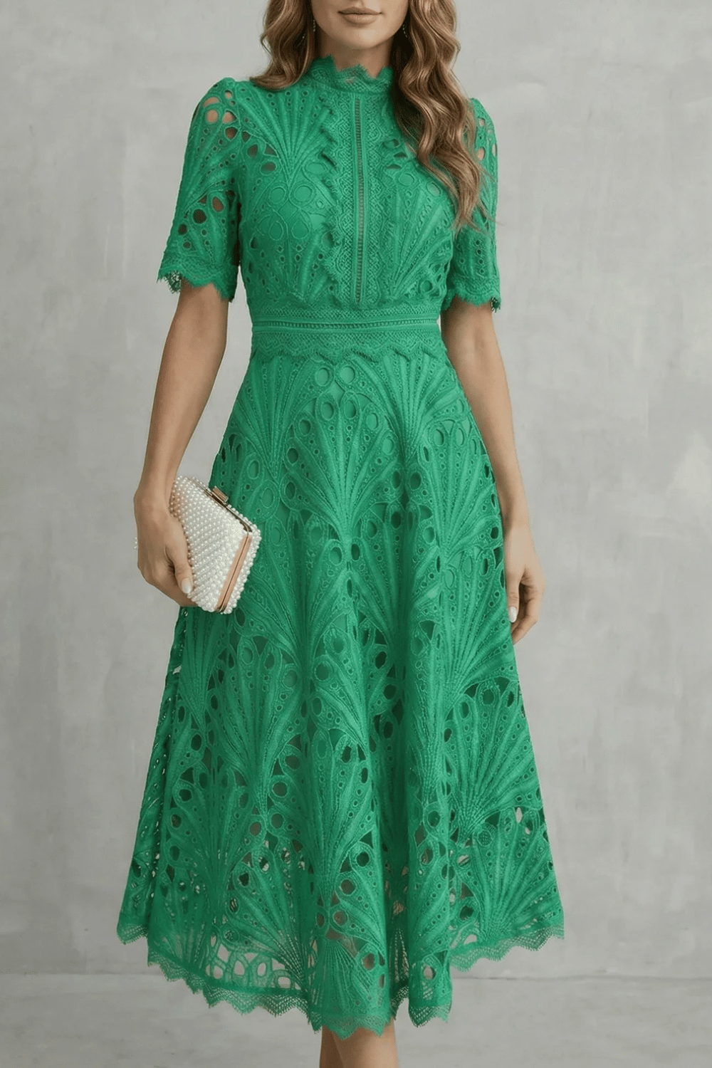 Charlisse –  High-neck midi dress