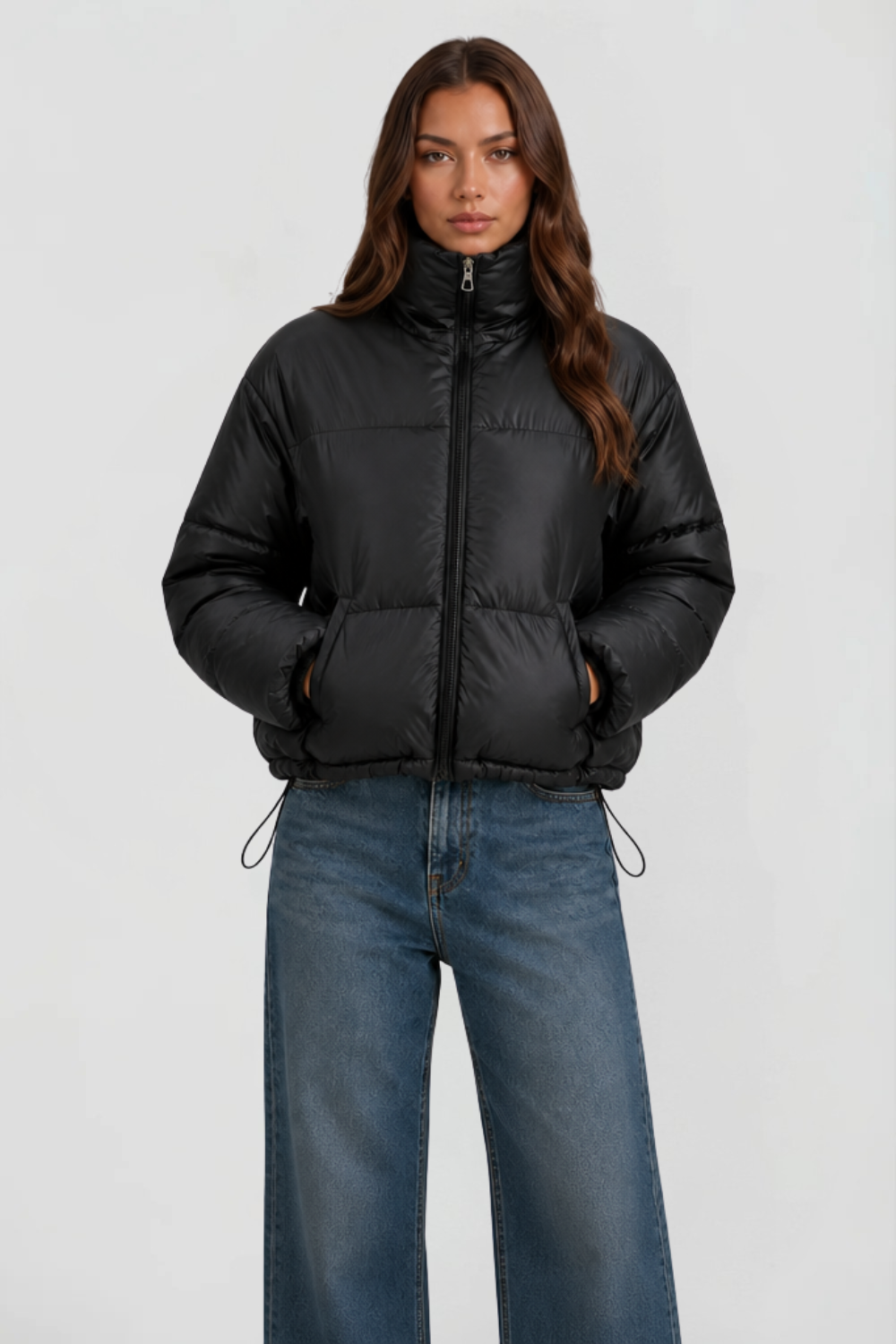 Cropped Padded Puffer Jacket