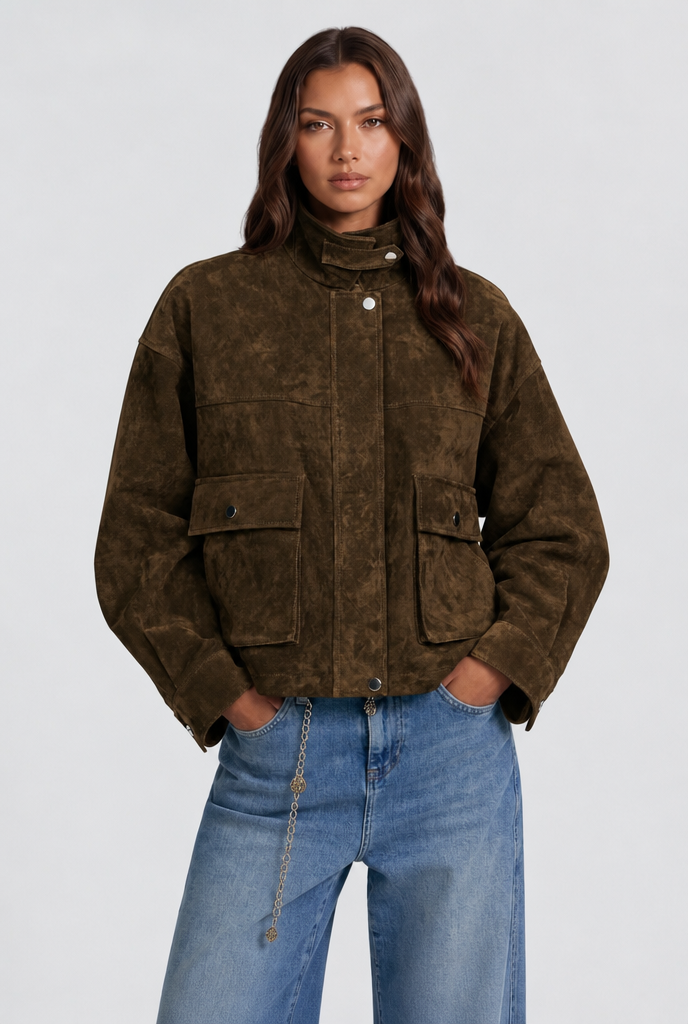 Oversized Suede Jacket