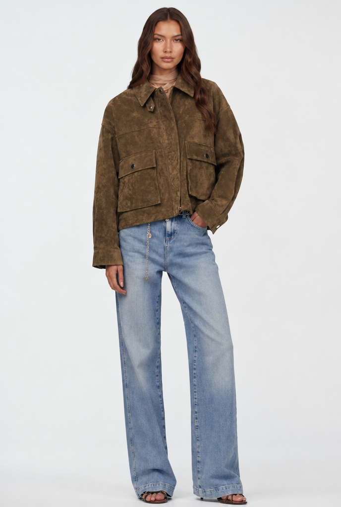 Oversized Suede Jacket