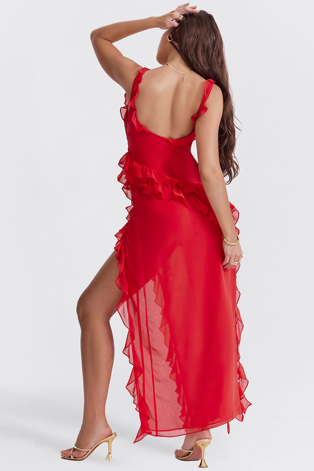 Addie Maxi Ruffle Dress