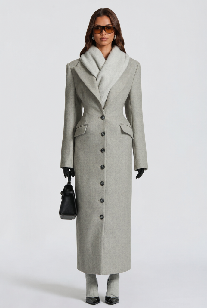 Tailored Longline Wool Coat