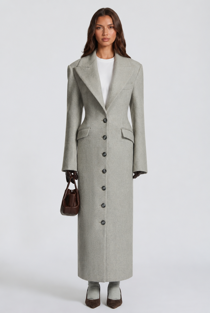 Tailored Longline Wool Coat