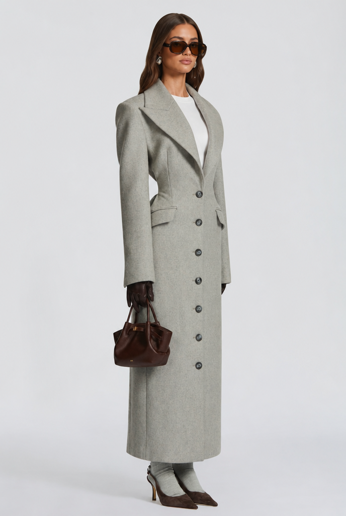 Tailored Longline Wool Coat