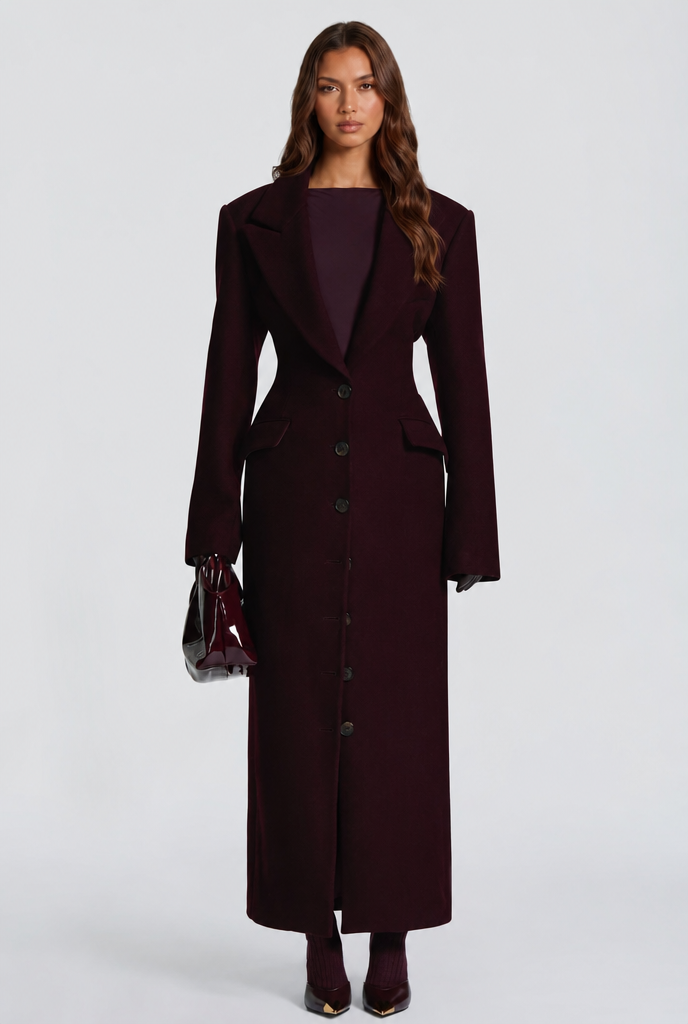 Tailored Longline Wool Coat
