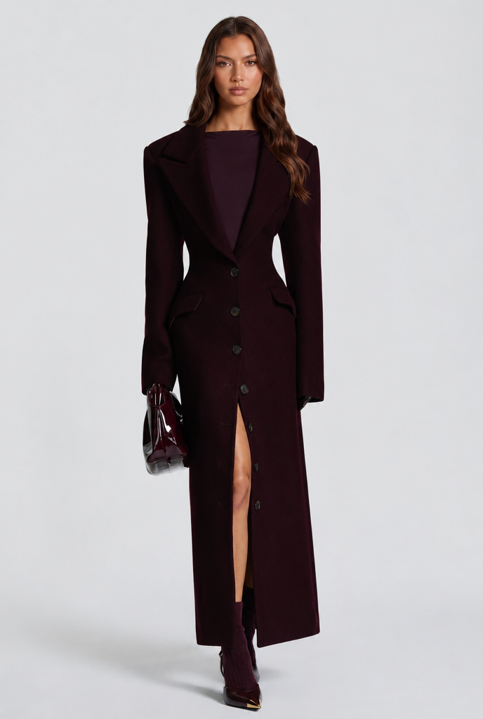 Tailored Longline Wool Coat