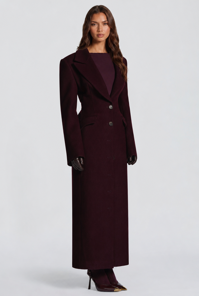 Tailored Longline Wool Coat