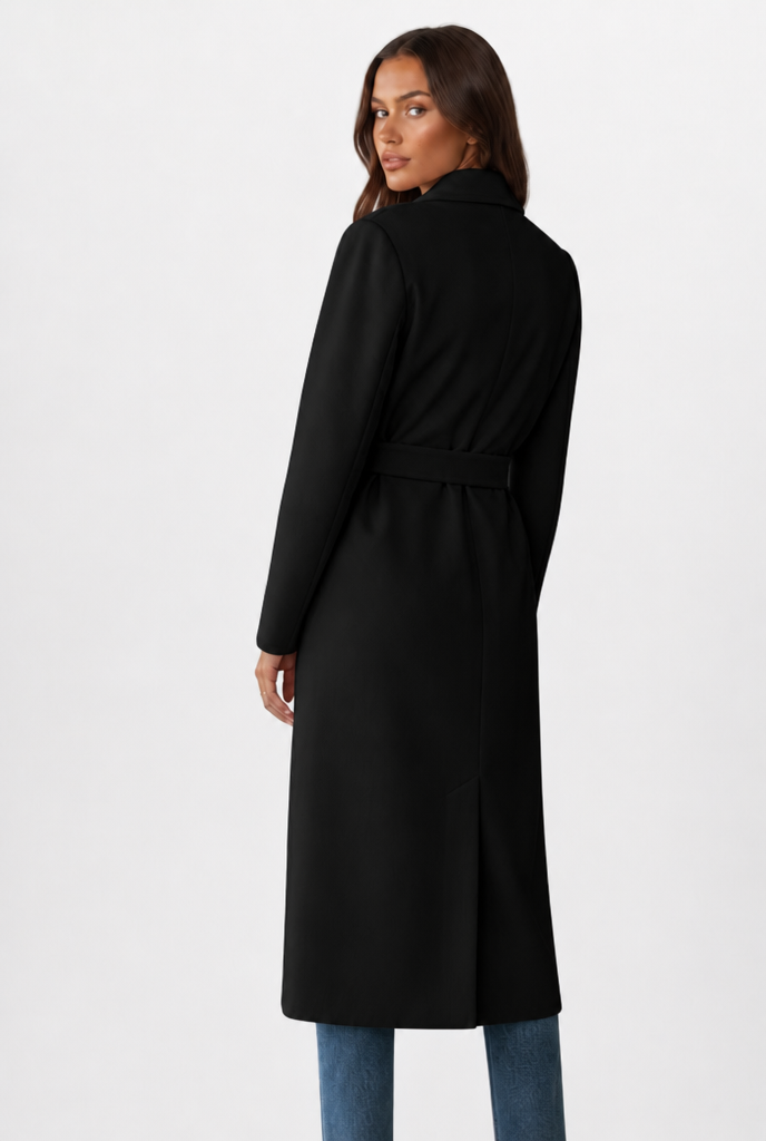 Breasted Long Wool Coat