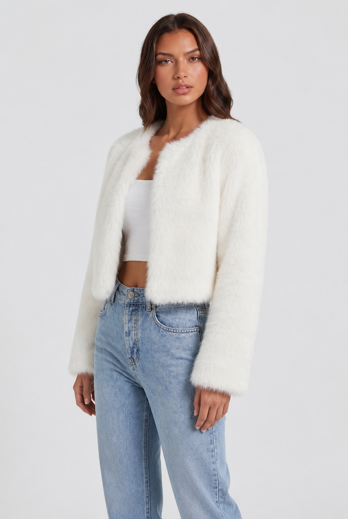 Cropped Fur Coat