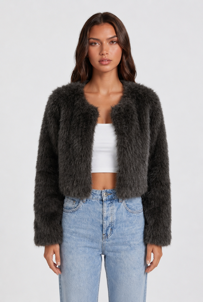 Cropped Fur Coat