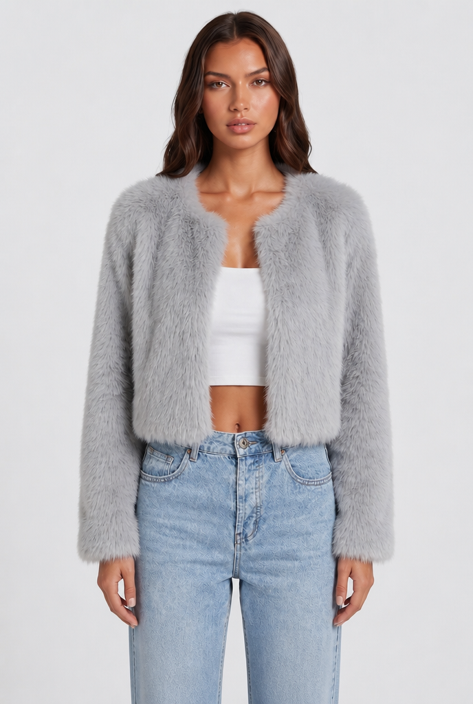 Cropped Fur Coat