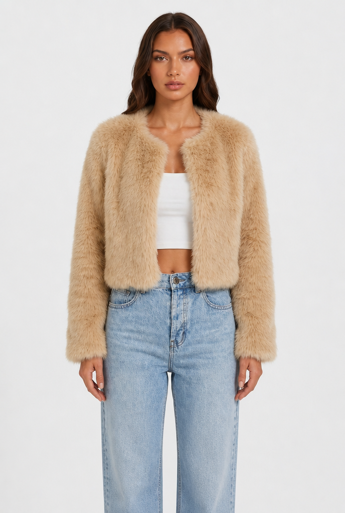 Cropped Fur Coat