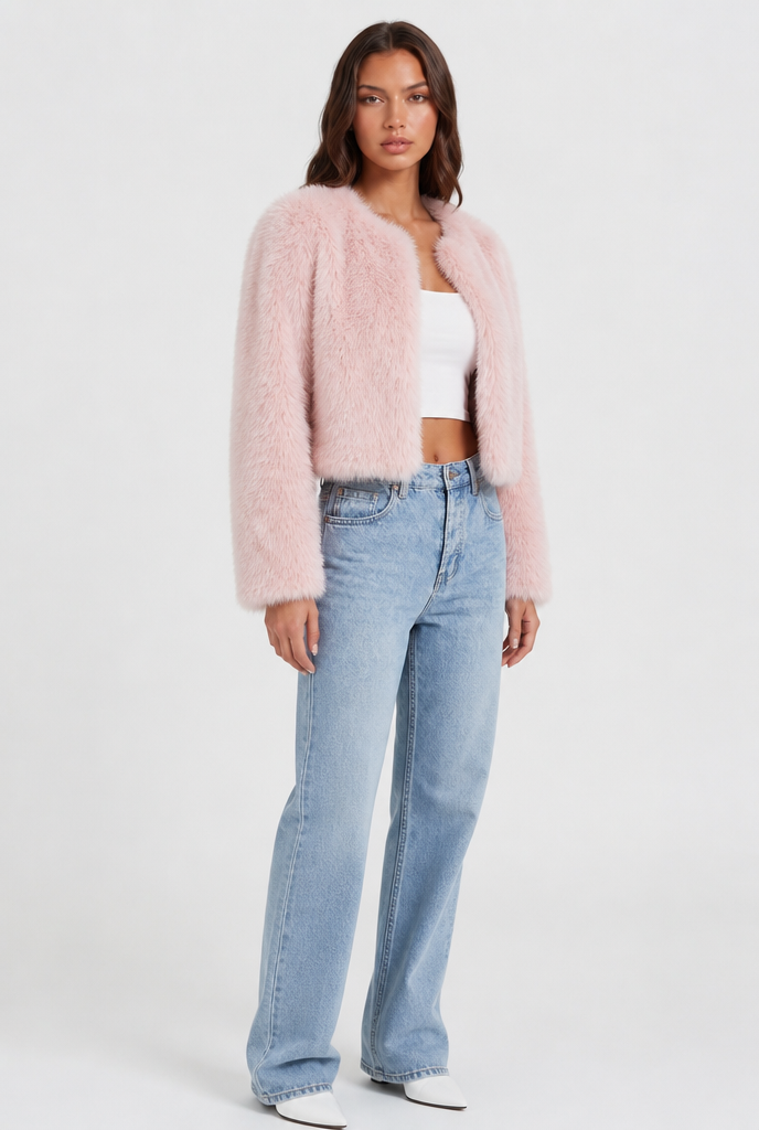 Cropped Fur Coat