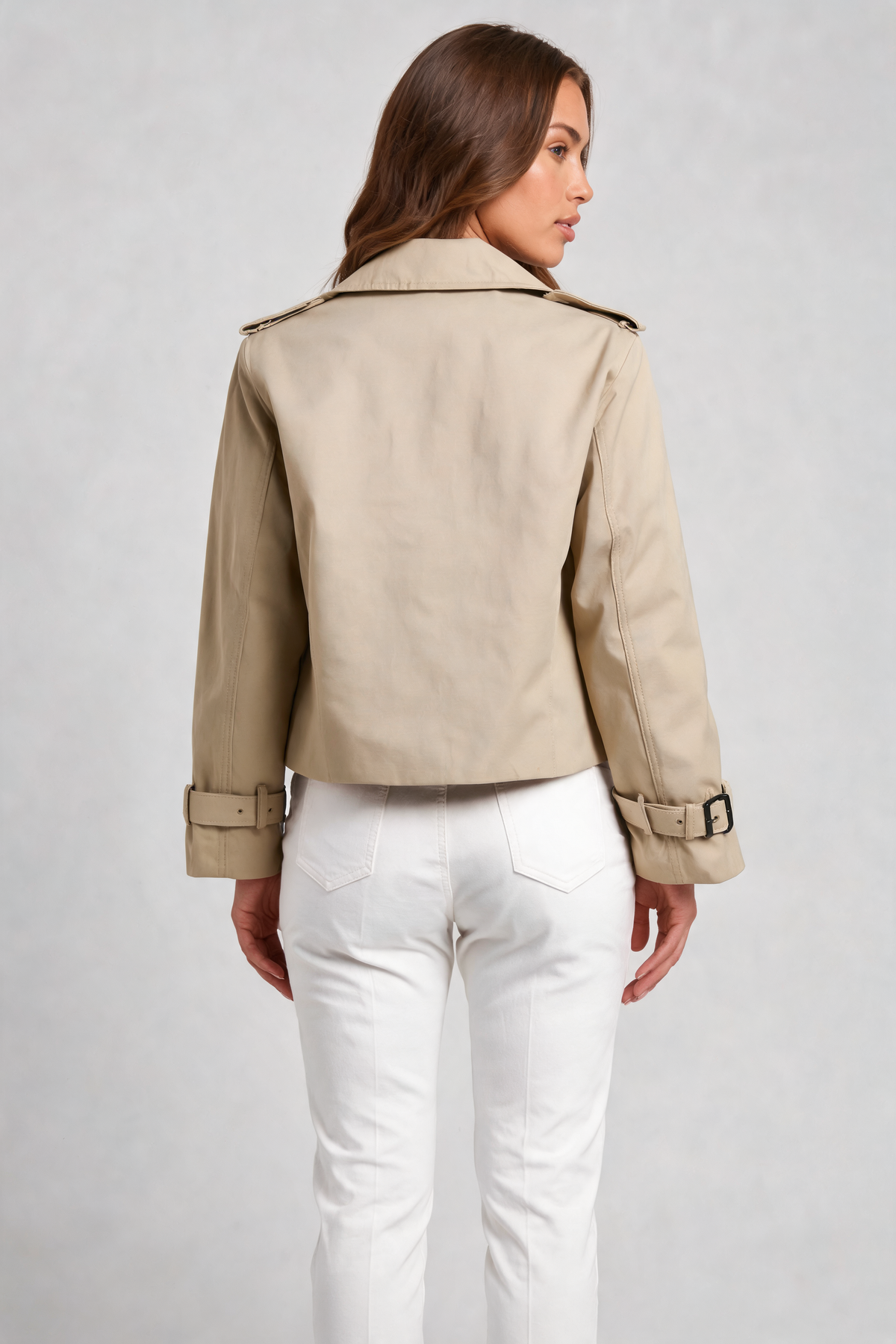 Cropped Trench Jacket