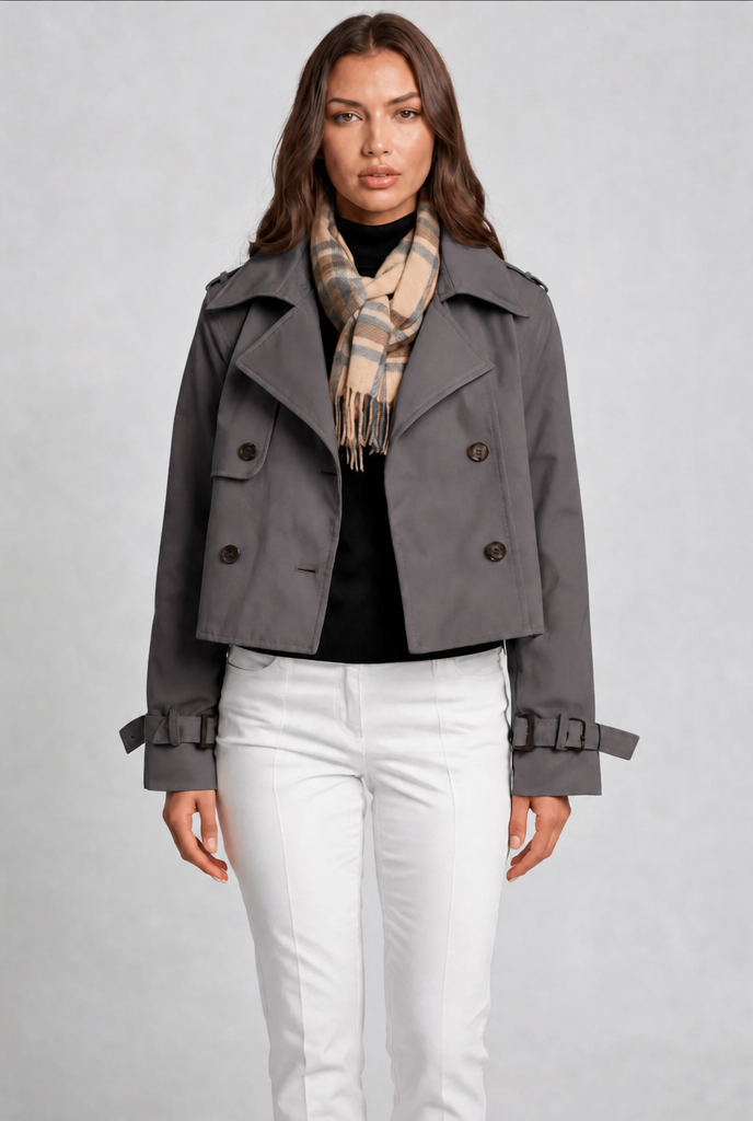 Cropped Trench Jacket