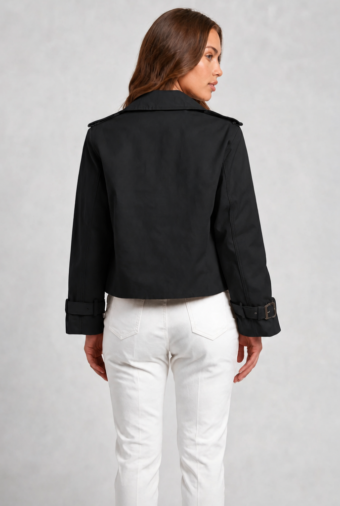 Cropped Trench Jacket