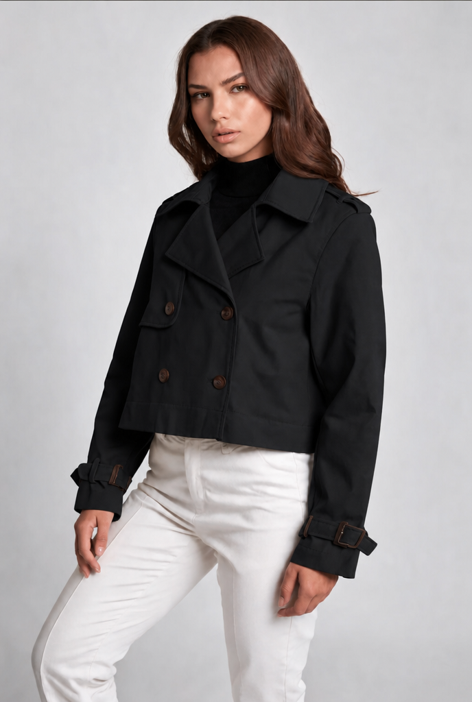 Cropped Trench Jacket