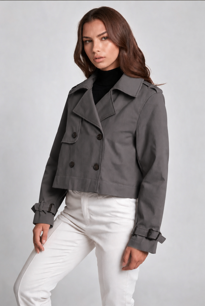 Cropped Trench Jacket