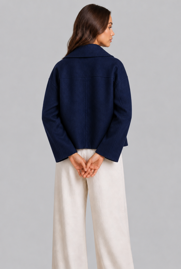 Cropped Wool Peacoat
