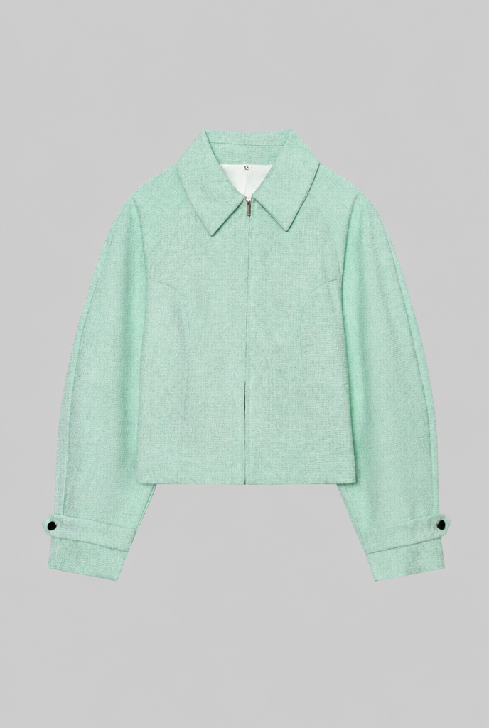 Cropped Textured Jacket