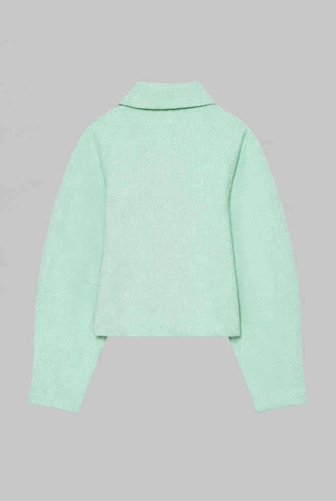 Cropped Textured Jacket