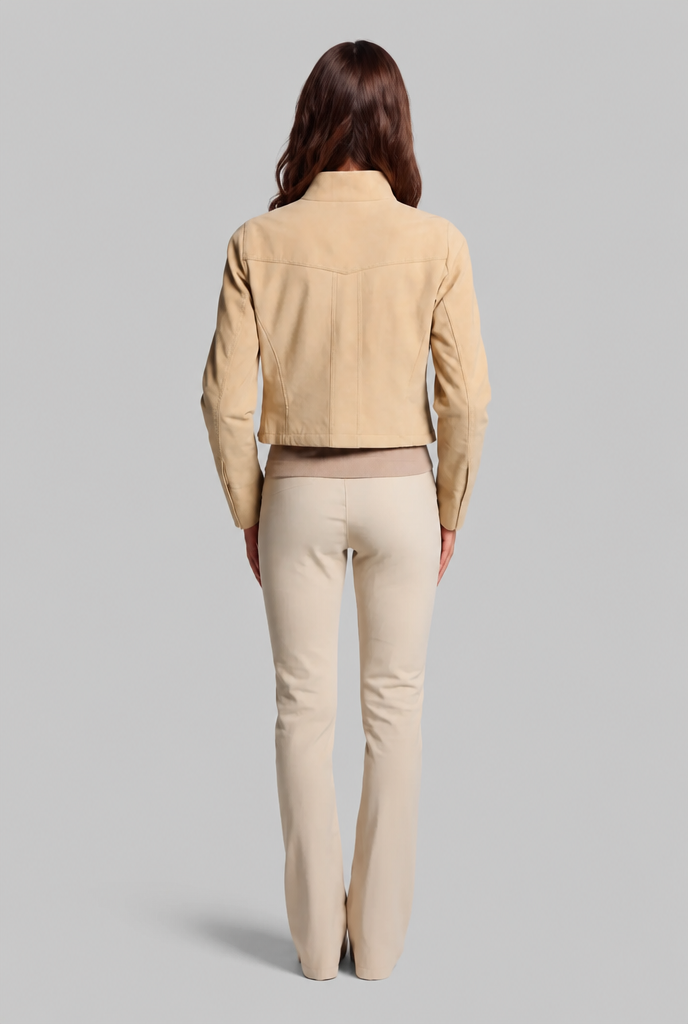 Cropped Suede Jacket